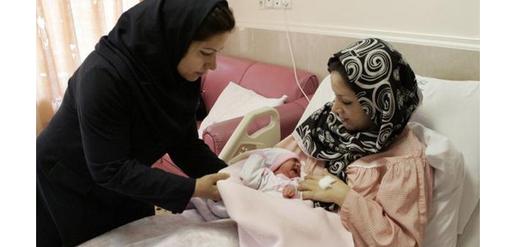 New born baby in Tehran