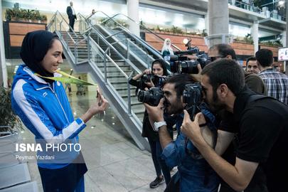 Olympian Star Kimia Alizadeh Returns from Rio