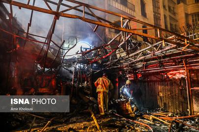 مرکز درمانی سینا در تهران پس از انفجار