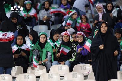 The football federation chose 150 women to attend the match. Most of them were athletes themselves