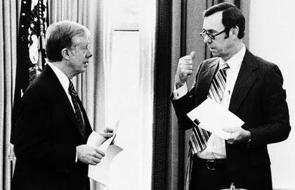Gary Sick and President Jimmy Carter, January 1979