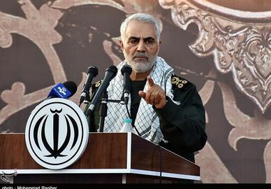 Commander Ghasem Soleimani to US President Donald Trump:"It's not our president who will answer you. I'll answer you as a soldier."