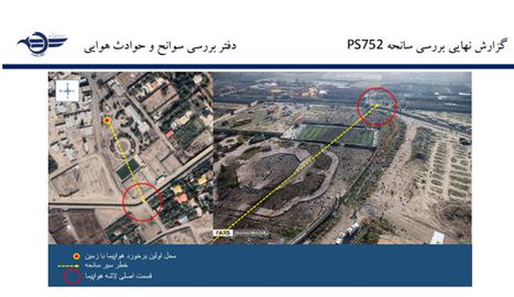 View of the location where the plane crashed on the outskirts of Tehran at 6:18 AM on January 8, 2020