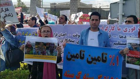 یکسال با کارگران ایران؛ ۱۸۵۲ ماه زندان و ۴۴۹ ضربه شلاق برای مطالبه حقوق