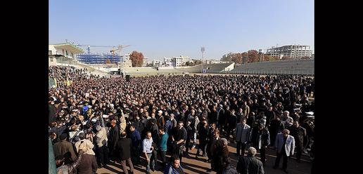 مراسم تشییع مرحوم غلامحسین مظلومی