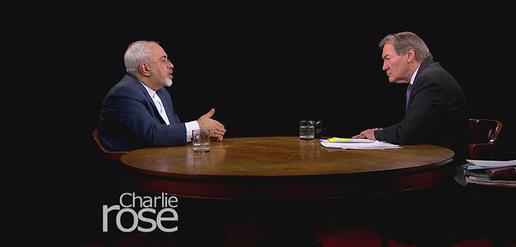 Zarif to PBS host Charlie Rose:“We do not jail people for their opinions”