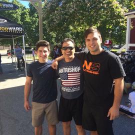 From left to right: Reza Abedi’s nephew,  Reza Abedi and son Kamron, who is currently finishing law school