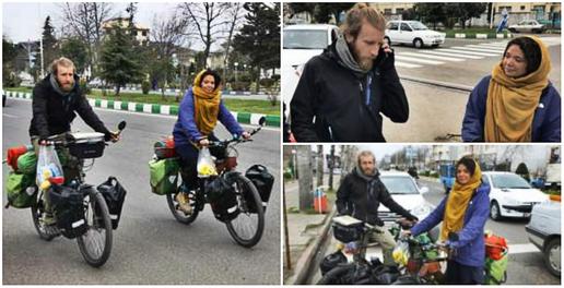 قدردانی دوچرخه سواران فرانسوی از میهمان نوازی ایرانیان