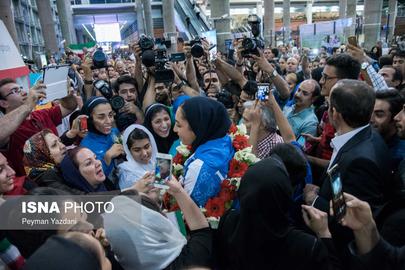 Olympian Star Kimia Alizadeh Returns from Rio