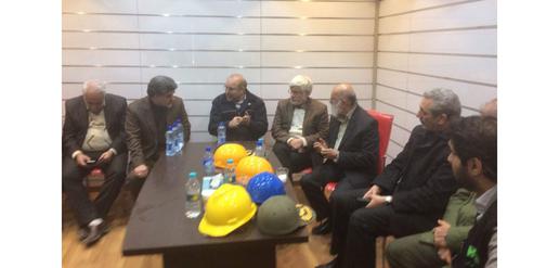 Mayor Ghalibaf, First Vice-President Jahangiri, Health Minister and other officials meet after the fire