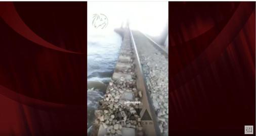 بحران در خوزستان؛ تخریب بخشی از زیرساخت راه‌آهن اهواز-خرمشهر