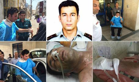 آتش نشان فداکار رشت از بیمارستان مرخص شد