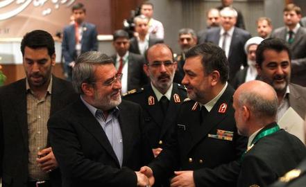 The most prominent of the newly-sanctioned Iranian officials are Interior Minister Abdolreza Rahmani Fazli (left) and Hossein Ashtari Fard, commander in chief of the national police