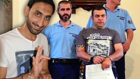«لاهو سامسوریامال»(Lahoo Samsooryamal)، - سمت چپ- نفر اول این گروه قاچاق‌چیان، مردی افغانستانی و ۳۰ ساله است.