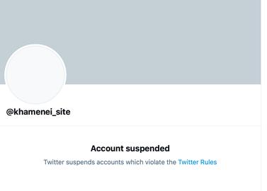Hours after the threat, the Khamenei_site was suspended