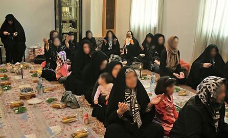 مولودی خوانی حضرت ابوالفضل با بیزنس چادر مشکی