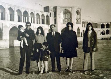 Orly (Mojgan) Noy with her father Musa Abginehsaz, Isfahan