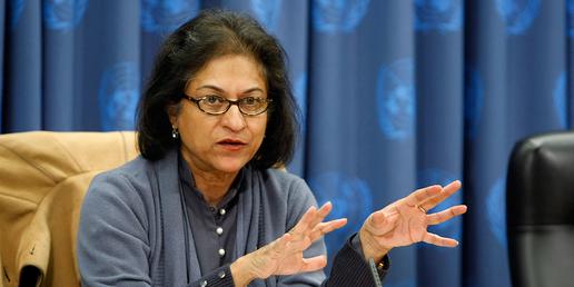 Asma Jahangir has asked to visit the Islamic Republic, a request that was repeatedly denied to her predecessor