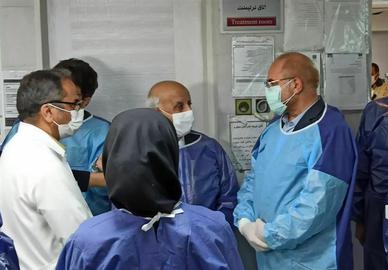 Parliament Speaker Mohammad Bagher Ghalibaf’s visit to an ICU ward in Tehran led to extensive criticism on social media, and from President Rouhani’s deputy chief of staff