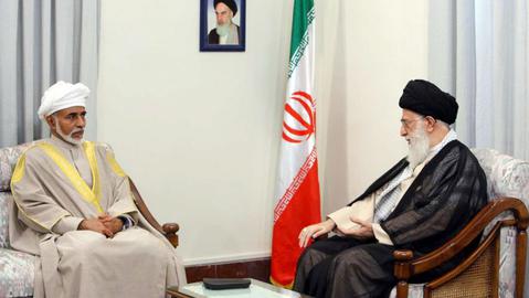 Sultan Qaboos meeting Ayatollah Khamenei, Tehran, 2015