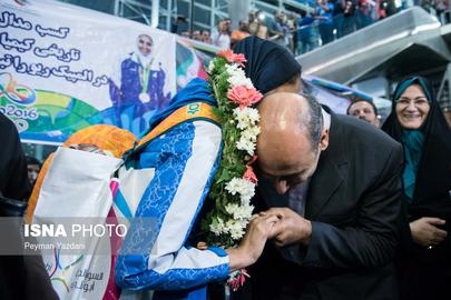 Olympian Star Kimia Alizadeh Returns from Rio