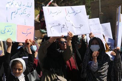 تجمع اعتراضی زنان افغانستان