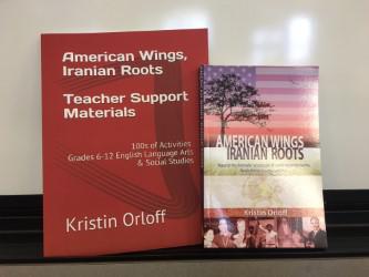 The hard copy of American Wings, Iranian Roots and curriculum. It is also available on Ebook and Audible