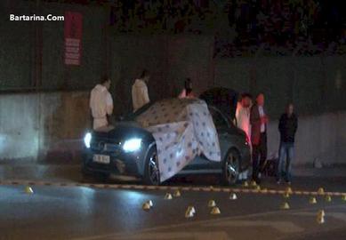 Saeed Karimian’s car after his assassination