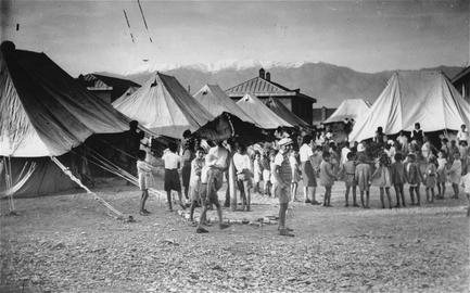 Polish-Jewish children in a camp in Tehran, circa 1942