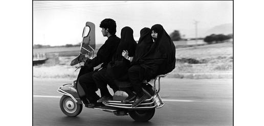 A man and three women on a motorcycle, Shahr Rey, Iran, 1997