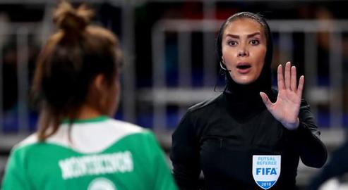 Top Iranian referee Gelareh Nazemi and her female colleagues have also received no coverage when officiating matches overseas