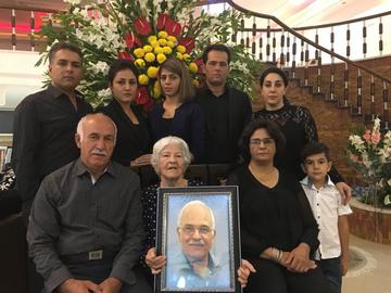A memorial service for Farhang Amiri