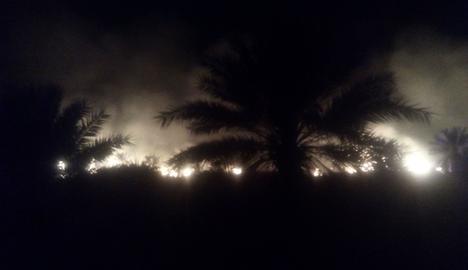 آتش‌سوزی در خوزستان و هرمزگان