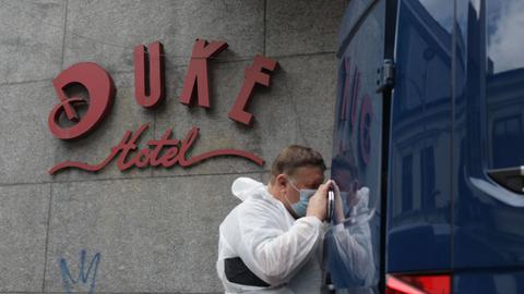 Romanian authorities removed Mansouri's body from the Duke Hotel