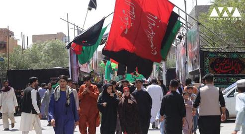 But this year's Ashura event for Shia Afghans was a more muted affair, with lower turnout than usual under the shadow of the Taliban