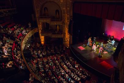 View of the stage at the Apollo. Photo Credit: Ryan Lash