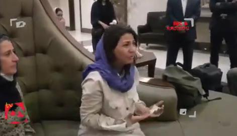 A video by Hamshahri of Zeinab Rahimi, one of the injured reporters, attacking the Iranian authorities after the crash was abruptly cut off