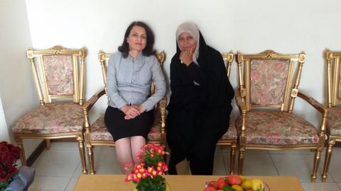 Fariba Kamalabadi and Faezeh Hashemi Rafsanjani. The two women met in Evin Prison