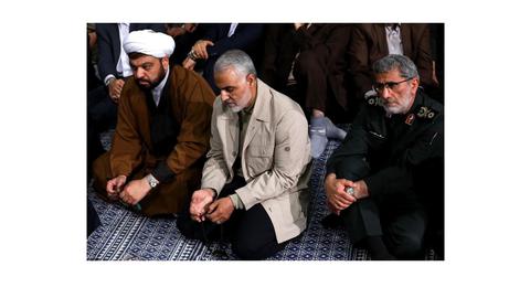 Ghasem Soleimani and his deputy, Ismail Qaani, who has now been appointed as commander of the Quds Force following Soleimani's death