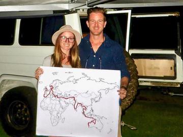 Bloggers Jolie King and Mark Firkin were following a land route through Asia when they entered Iran on June 30 last year