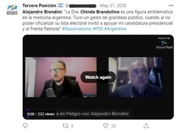 Dr. Chinda Brandolino, the Far Right and Disinformation in Argentina