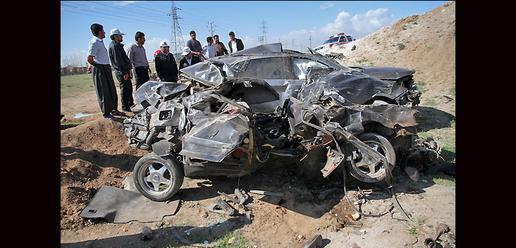 تصادف در اتوبان زنجان به قزوین