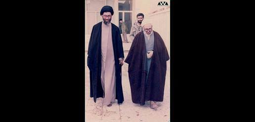 Ayatollah Khamenei and Ayatollah Montazeri
