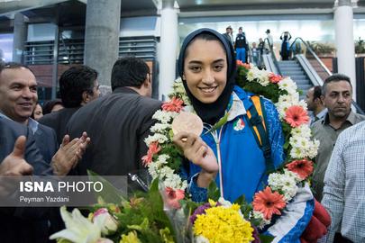 Olympian Star Kimia Alizadeh Returns from Rio