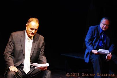 آری سیلتز و بهزاد گل‌محمدی در نمایشنامه‌خوانی «کپنهاگ» 