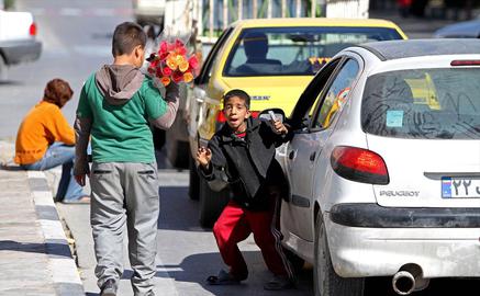 A survey of 500 street children conducted by Iran’s Welfare Organization found that 63 percent worked as peddlers