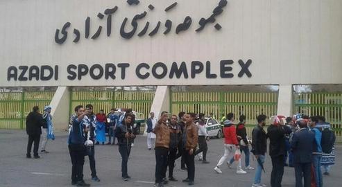 Iranian women are barred from attending football matches at stadiums across the country