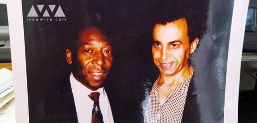 Fred Khosravi with Pele during 1996 Atlanta Olympics