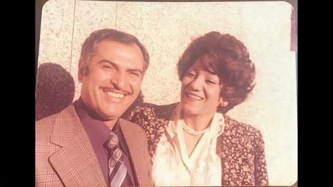 Firouz Naeimi and his wife Akhtar Kowsari