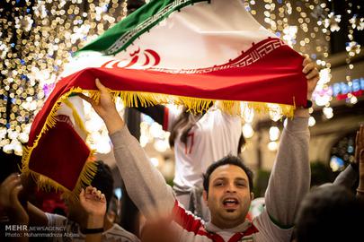 Iran Fans in Moscow's Red Square